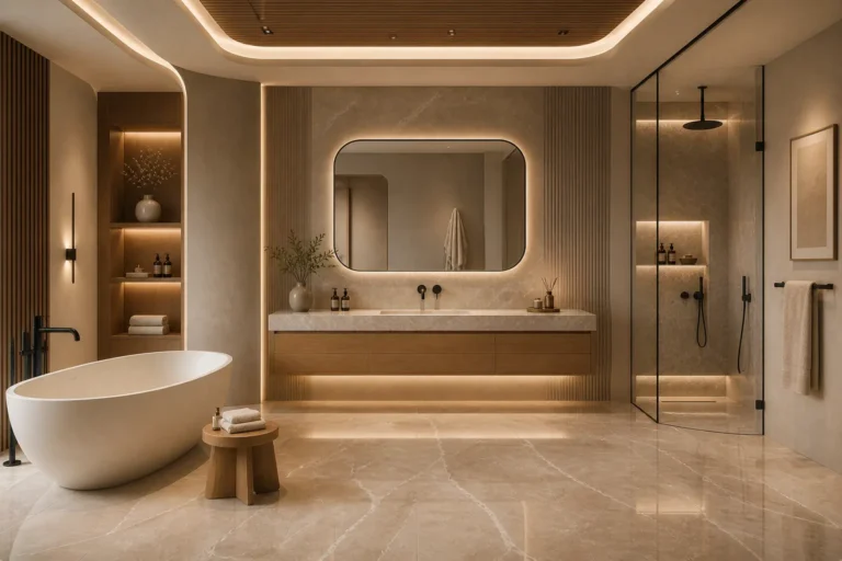 24 Japandi Bathroom Design Ideas That Feel Calm